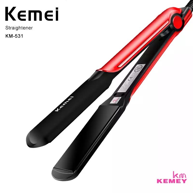 Kemei KM-531 Catokan Rambut Alat Catok 2 in 1 Professional Hair Straightener Kemei KM 531