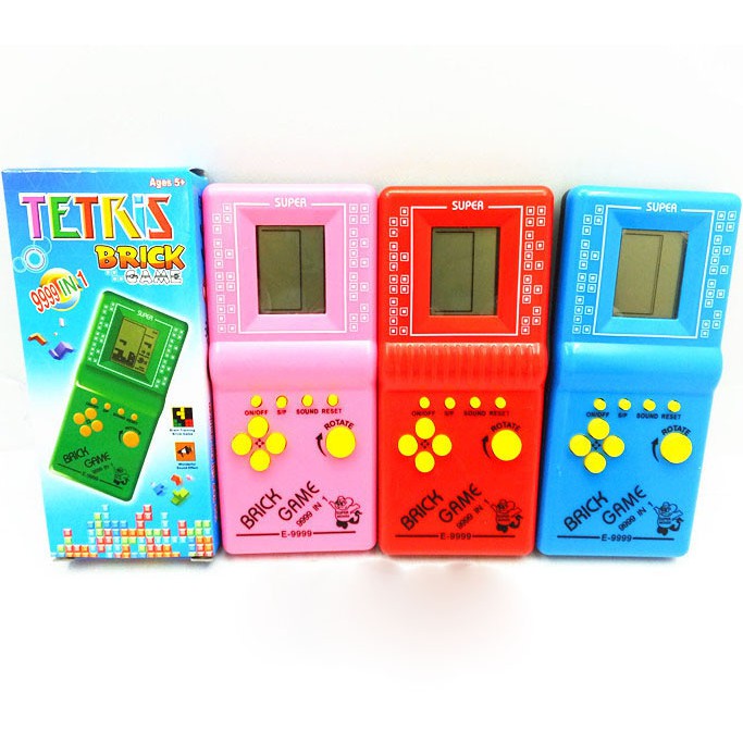 Mainan Anak Mainan Jadul Gameboy Tetris 9999 In 1 Gamebot Brick Game Gimbot Tetris Gembot Permainan 90an-2
