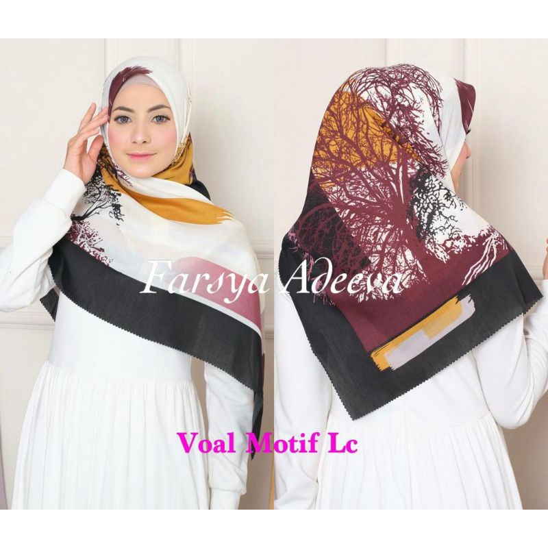 hijab koran/jilbab koran/kerudung koran/denay koran||park 1-New akar kuning