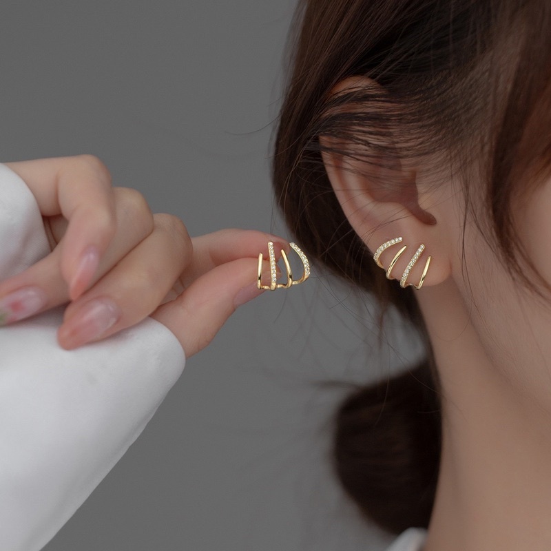 Anting E356 anting Eropa dan Amerika berlebihan anting aksesoris fashion lingkaran besar