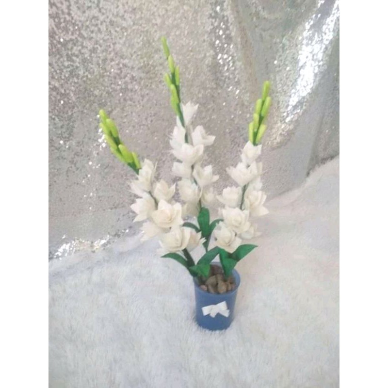 bunga sedap malam dari plastik/bunga hiasan ruangan