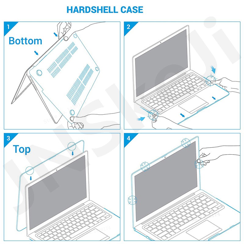 【Beli dua diskon 20%】 goojodoq For Macbook case Pro 13 Air 13 A2289 A2251 A2338 casing For macbook A2337 A2179  Dengan pelindung layar