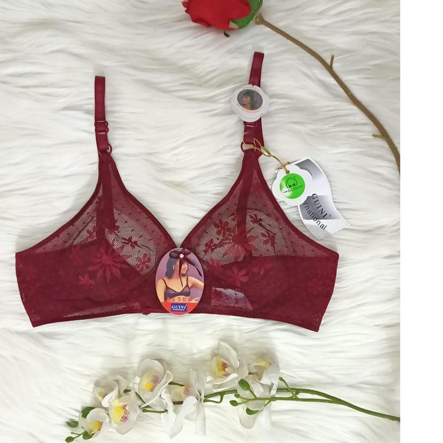 ❄ Bra BH Fashion Wanita Bra Cantik | BRUKAT TRANSPARAN | TANPA BUSA | GN 378 ➸