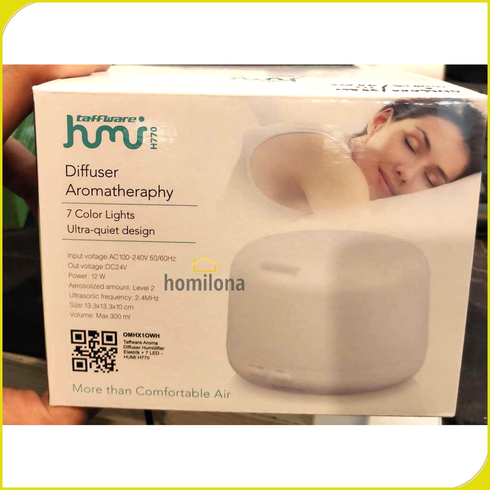 Taffware HUMI Air Humidifier Aromatherapy Oil Diffuser 7 LED H770