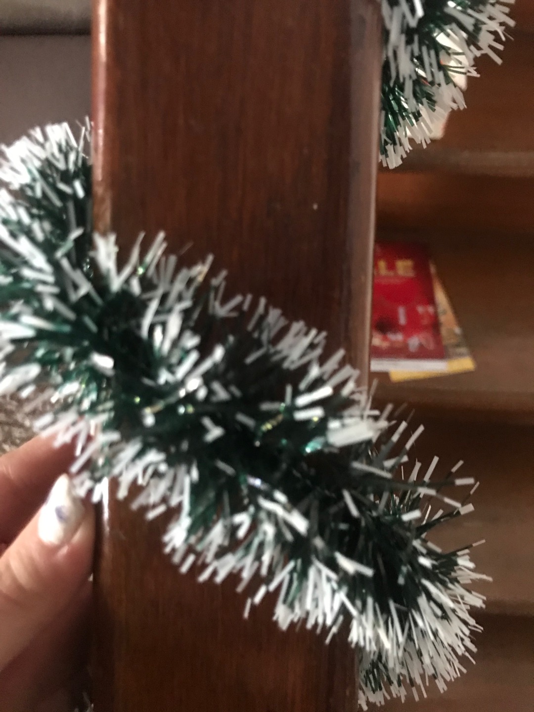 Slinger Hijau / Hiasan Tinsel Dekorasi Pohon Natal / Dekorasi Natal / Slinger Natal Hijau