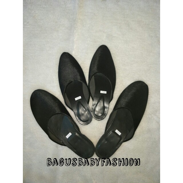 Selop Sandal Bludru Pengantin Polos