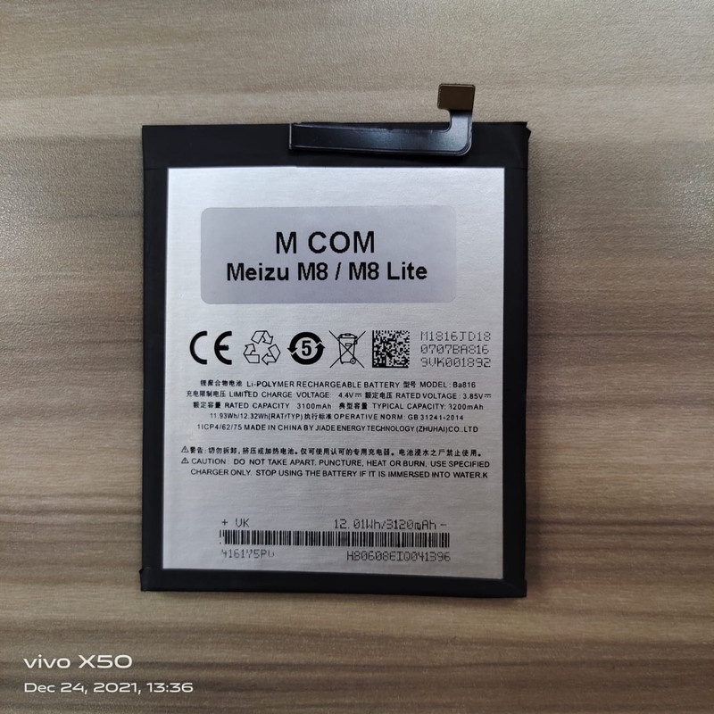 Battery Batere Batre Baterai Mcom Meizu M8 - M8 Lite - V8 - BA816