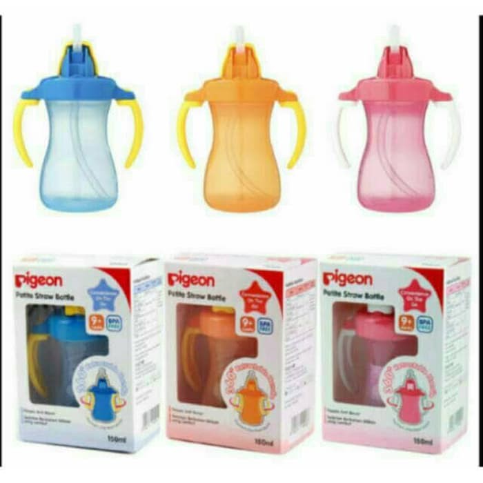 

TE144 pigeon petite straw bottle 150ml botol sedotan