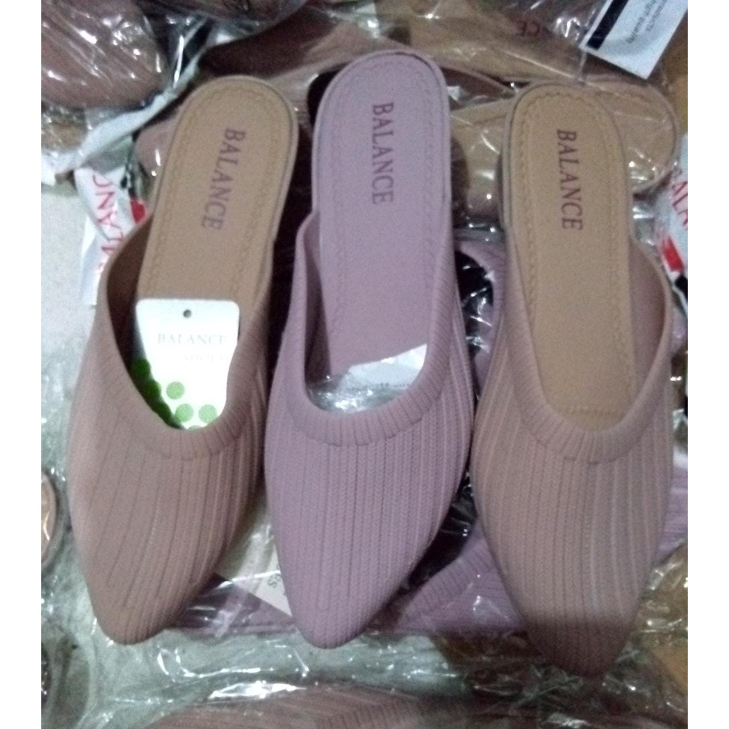 Sandal Selop jelly perempuan Import balance 304-A1 36-40/ Karet Rubber Elastis Empuk Non Slip Sol Selop Hak Perempuan