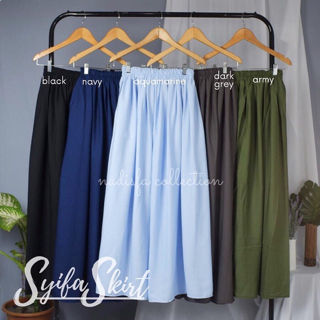 SYIFA SKIRT ROK PANJANG RAMPEL KECILk