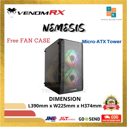 Jual Casing Venom Rx Nemesis Micro Atx Tower Indonesia Shopee Indonesia