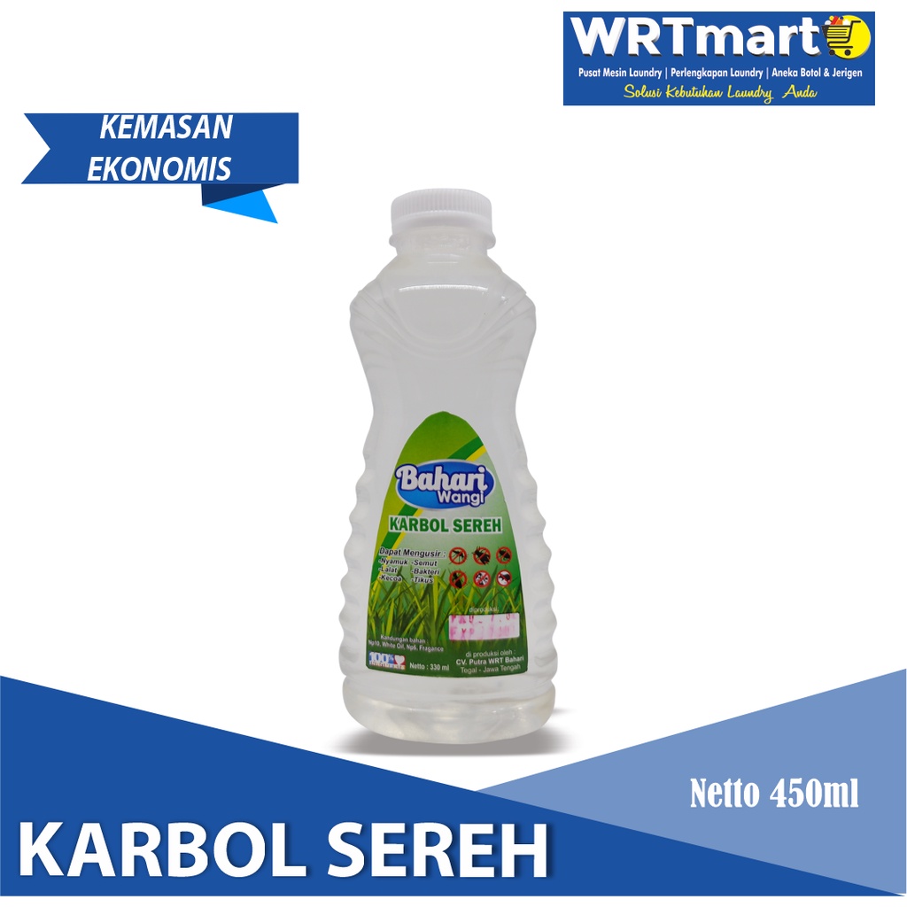 Jual Karbol Sereh Kemasan Ekonomis 450 ML / Karbol Sereh Kualitas ...