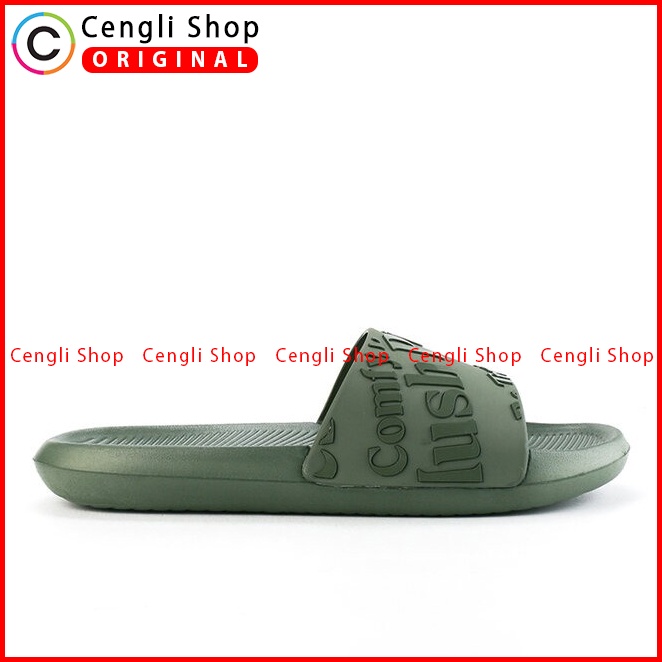 SANDAL SLIDE HUSH PUPPIES PRIA ORIGINAL CASUAL BRANDED ASLI HIJAU HM38