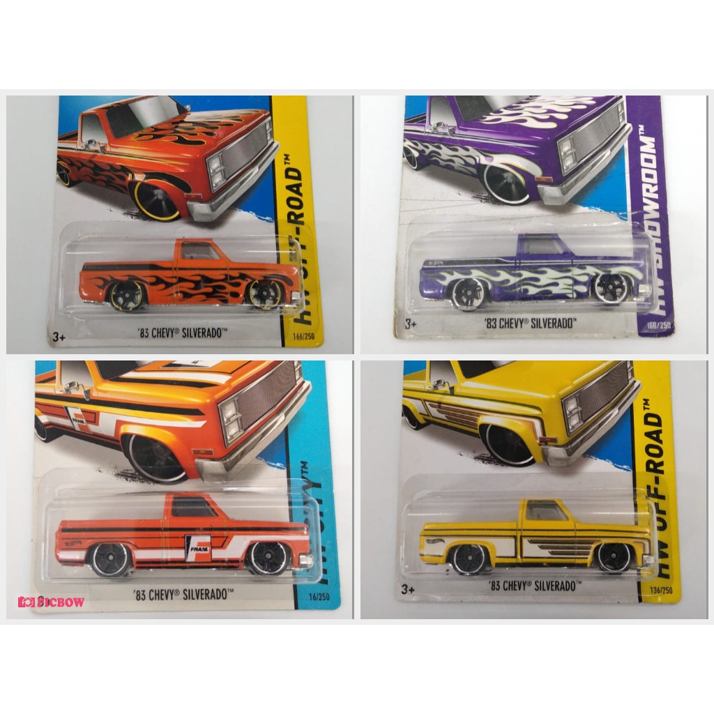 Hot Wheels 83 Chevy Silverado HW Offroad Showroom Kuning Orange Ungu Mobil Mainan Anak Laki Diecast