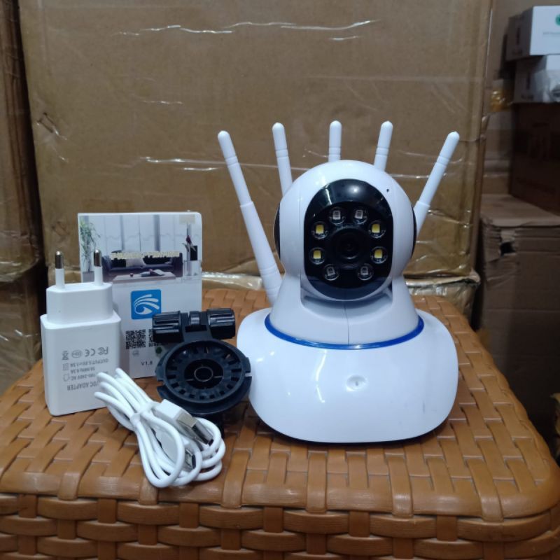 IP Camera TERBARU CCTV Wifi | IPCAM WIRELESS 5 Antena YY/Yoose