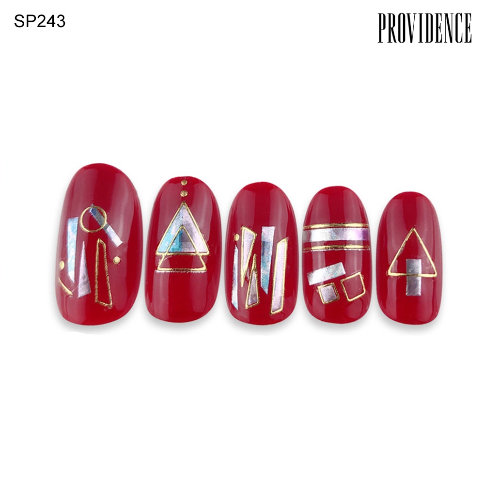 Providence 3D Scallop Starfish Geometric Gilding Nail Art Stickers Decals Manicure Decor