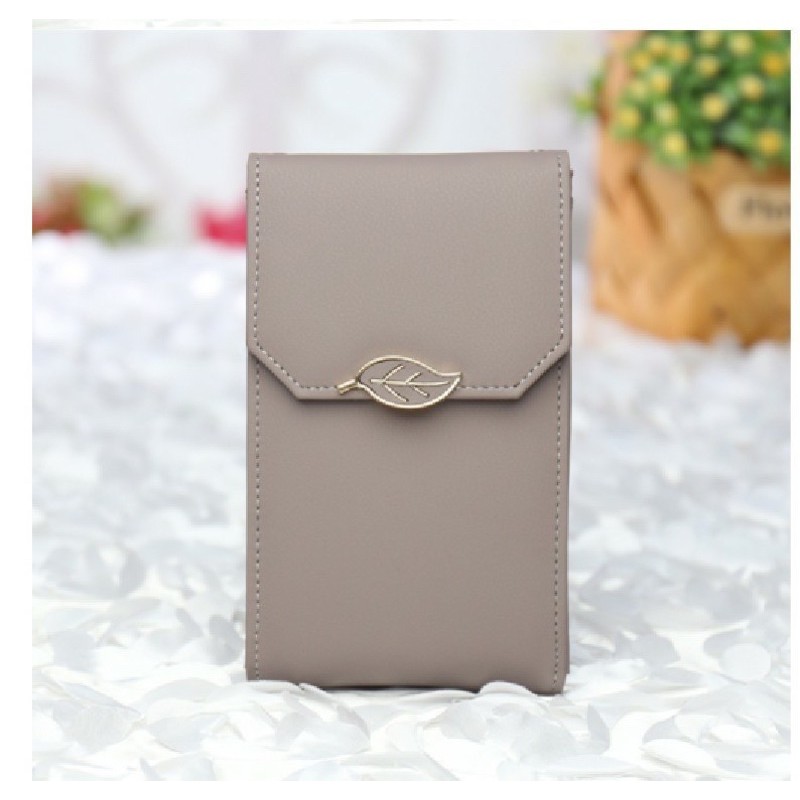 New HPO Wallet LEAF DAUN Pocket Dompet Tali selempang / Messengwr Bag / Shouder Bag / Sling Bag Mini