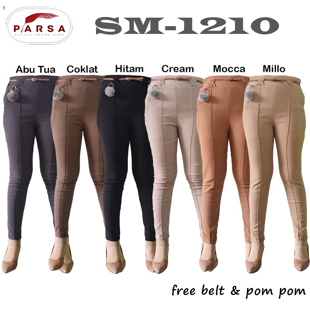  BAGGY  PANTS  SM1210 SEMI SOFT JEANS  Celana  Panjang wanita 