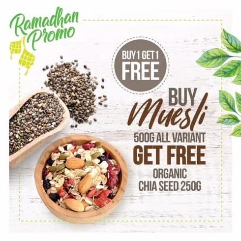 

BUY 1 GET 1 FREE, Buy Muesli Get Free Organic Chia Seed 250gr