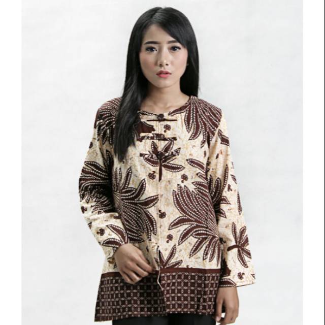 Atasan Baju Batik Cewek Wanita Lengan Panjang Resmi Kerja Atasan Baju Batik Cewek Wanita Lengan Panjang Resmi Kerja