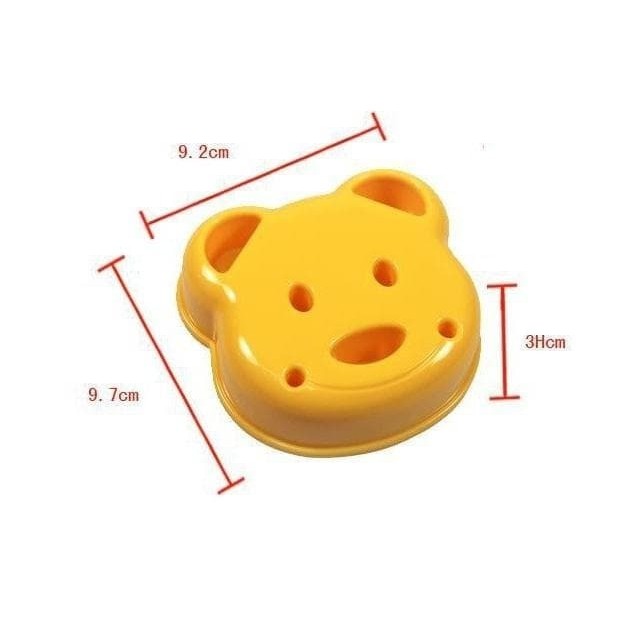 Cetakan Roti Beruang Bisa Untuk Nasi Juga - Cetakan Nasi Bekal Anak BEAR - Cetakan Bento Nasi Roti - Sandwich Mold BEAR