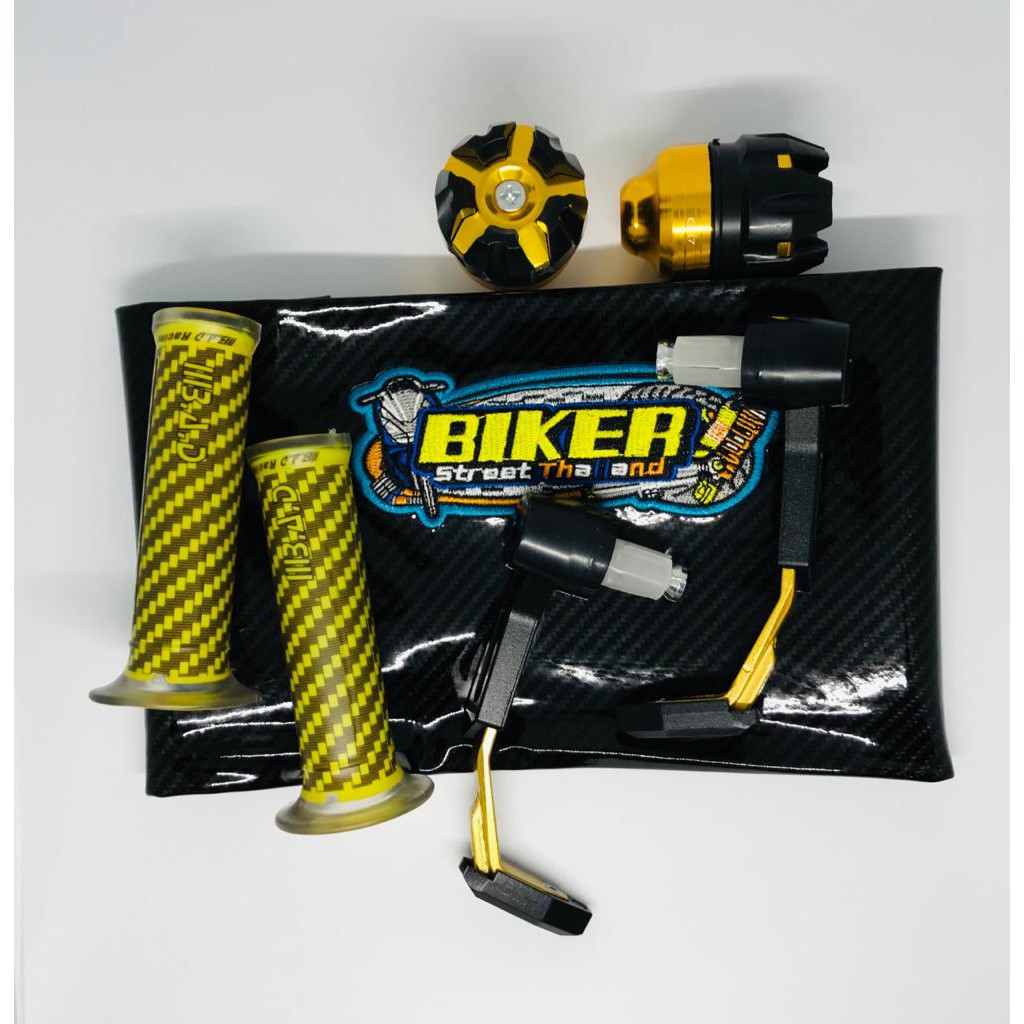 Kulit jok Hitam carbon + proguard robot + jalu as roda + handgrip Karbon 1paket isi 4 macam