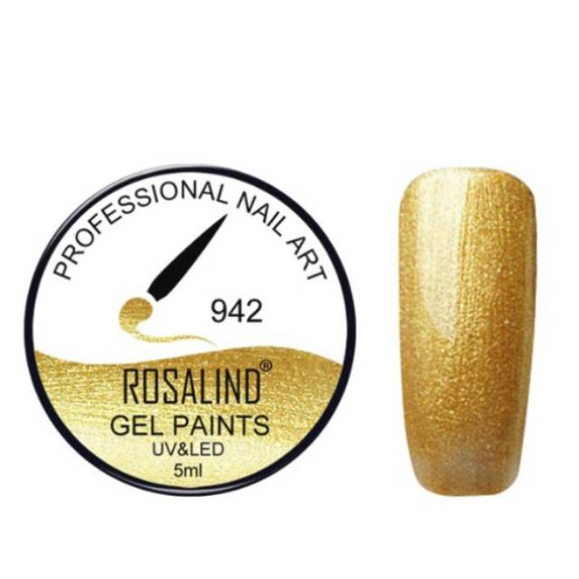 

ROSALIND GEL Paint/rosalin gel paints /uv gel painting 5ml supplier nailart srugabeauty