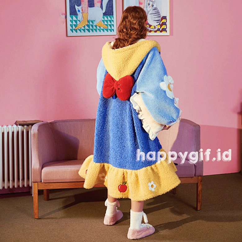 SNOW WHITE DASTER ONESIE BAJU TIDUR KOSTUM PIYAMA KIGURUMI