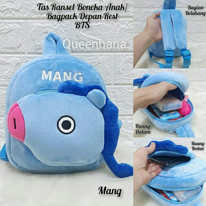 Tas Ransel Boneka Anak BTS / Backpack Anak BTS / Ransel Anak