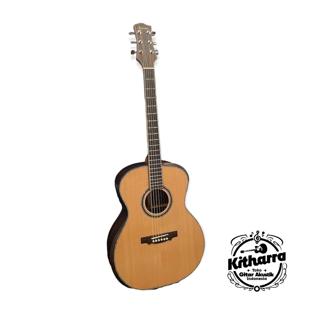 Gitar Akustik Avirama Ebony Grand Auditorium Double Bevel