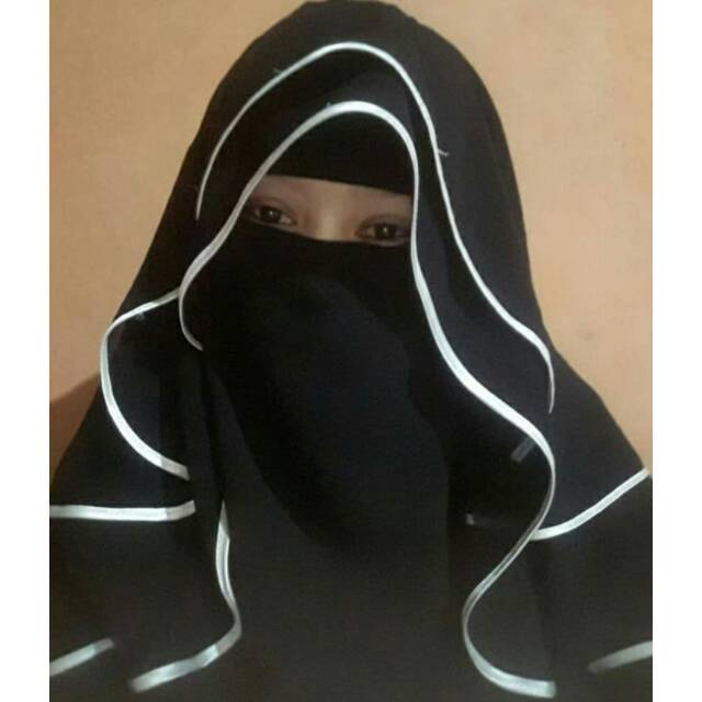 cadar Butterfly 2layer niqab yaman