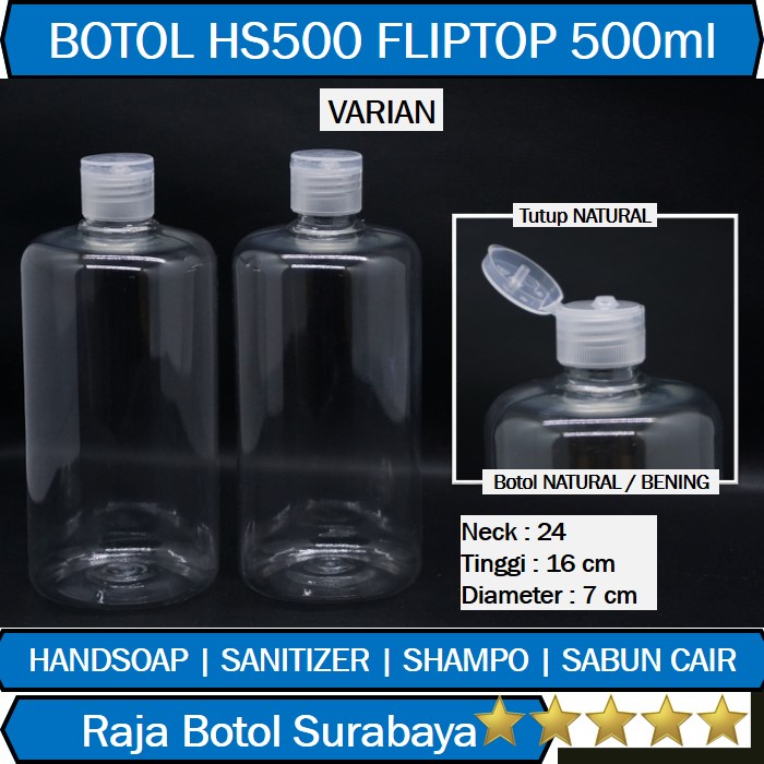 Botol 500ml Handsoap Sabun Cair Handsoap Fliptop 500 ml Botol HS500