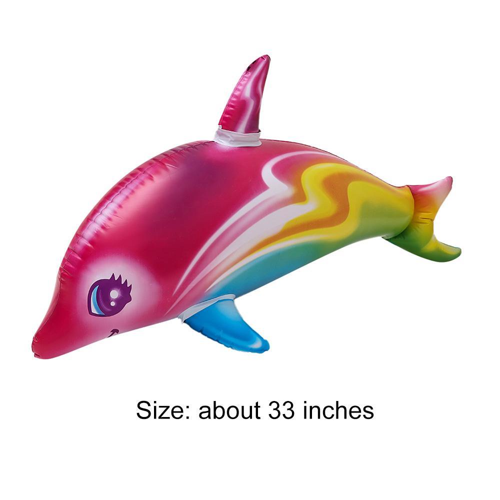 Nanas 33inch Dolphin Rainbow Hadiah Baru Pesta Ulang Tahun Anak Poolside Decor