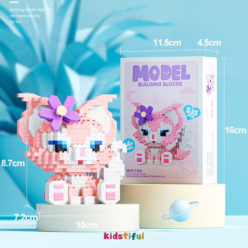 Mainan Balok Susun Nano Blok  DIY 3D Miniatur Blok Mainan Anak Perempuan