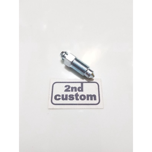 Baut drat halus pembuangan angin minyak rem mobil ulir M10 x 1.00 kunci 10 bleeding oil oli bolt nep