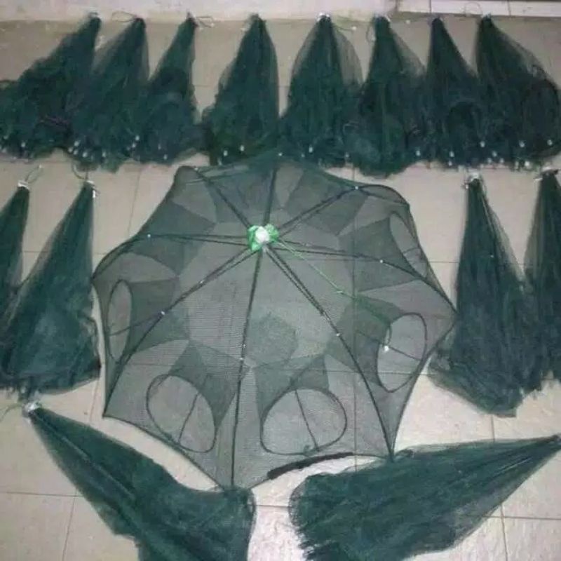 PERANGKAP IKAN BUBU PAYUNG 4-20 LUBANG BAHAN TEBAL