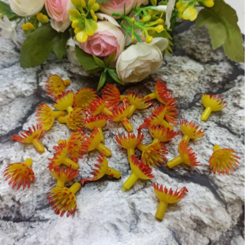 Putik Bunga Plastik Kode B 24 Pcs Putik Bunga Sakura Putik Plastik Putik Artificial Putik Kuning