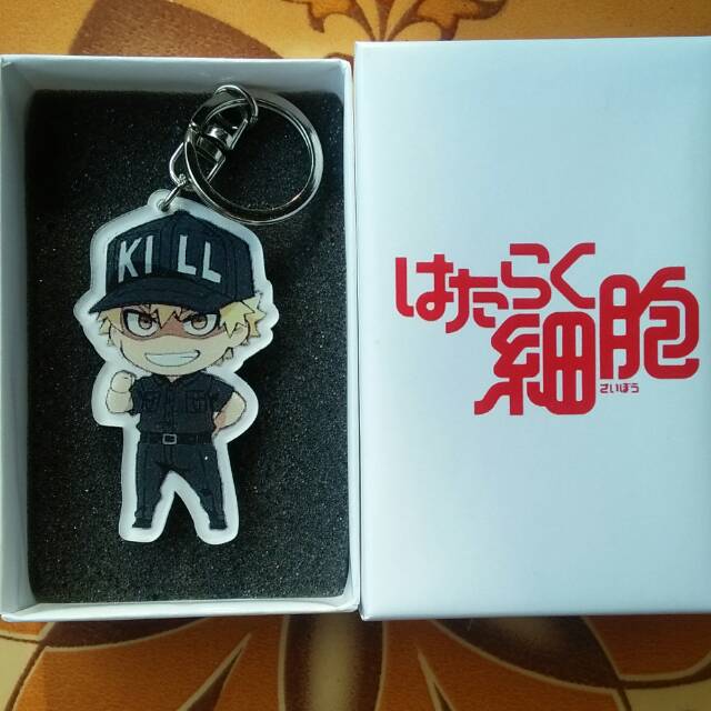 Gantungan Kunci Anime Hataraku Saibou Karakter Sel T Pembunuh