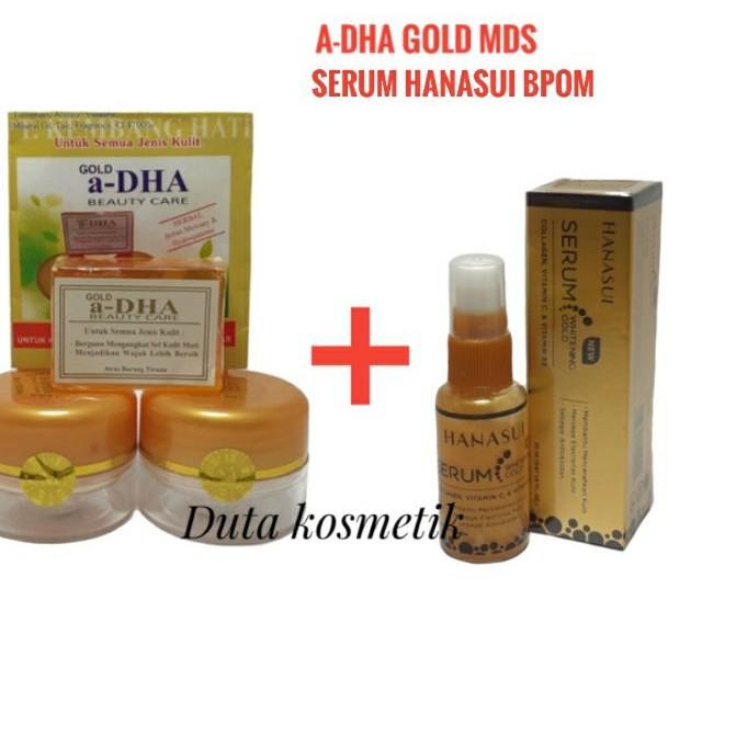 ♫ PAKET ADHA GOLD MDS ORI + SERUM HANASUI GOLD ♦