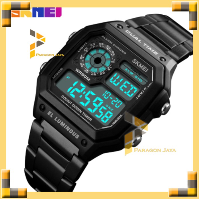 Jam Tangan Pria Digital Sport Skmei 1335 Original Silver Casio Citizen