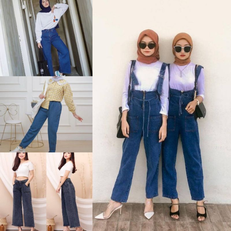 KIRANAOFFICIAL - ( COD ) Overall Jeans ( B09 )