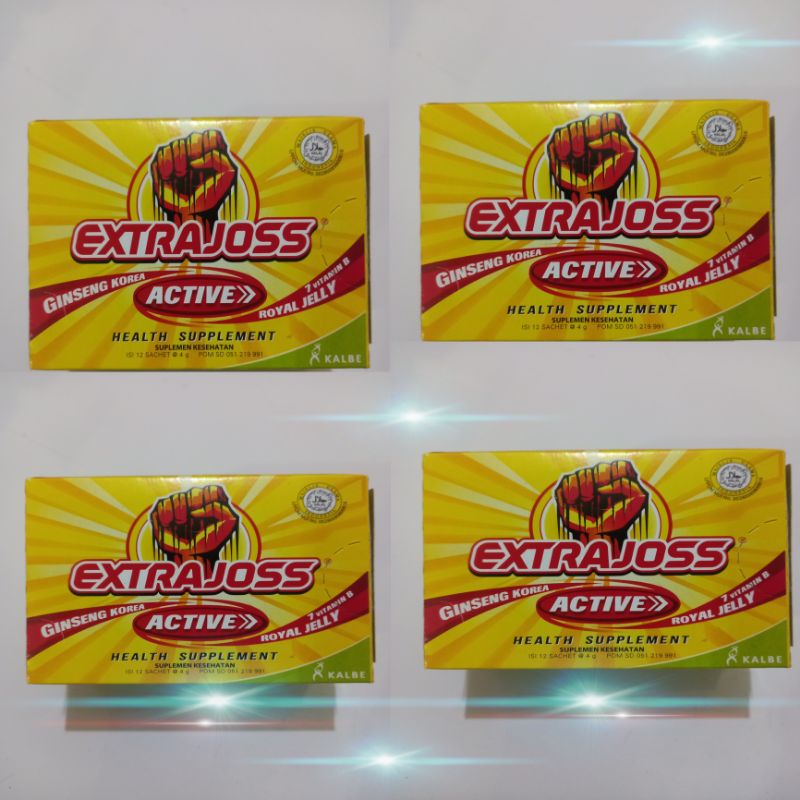 

extra joss active isi 12 sachet