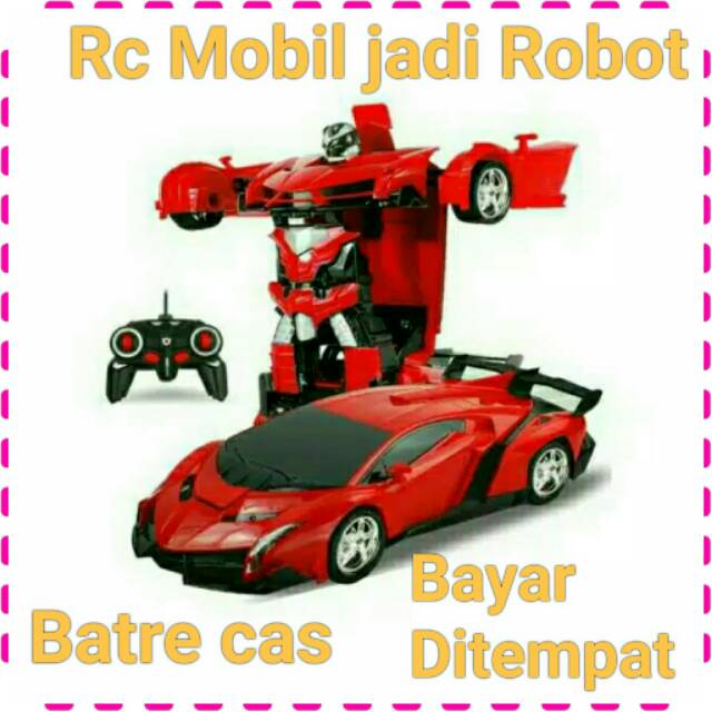 Mobil remot jadi robot / Rc mobil jadi robot / Rc deformasi