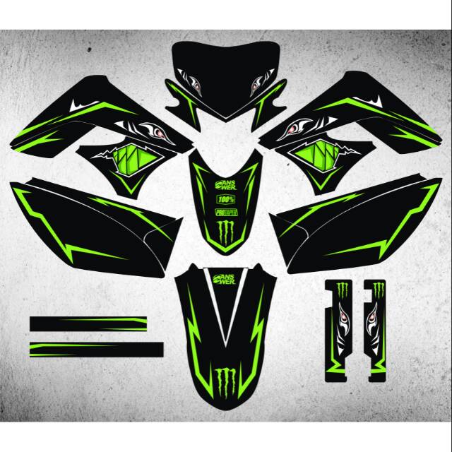 Decal Sticker KLX S L 150 Fullbody Custom Desain-Dekal stiker KLX 150
