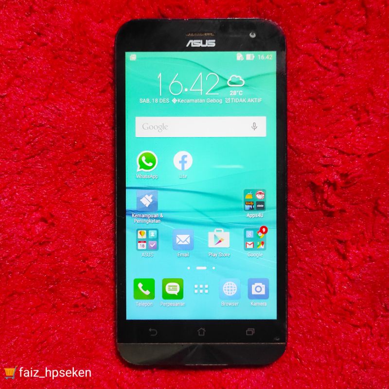 Asus Zenfone 2 Laser (4G) Ram 2/16 Hp Android Second Murah Normal Siap Pakai