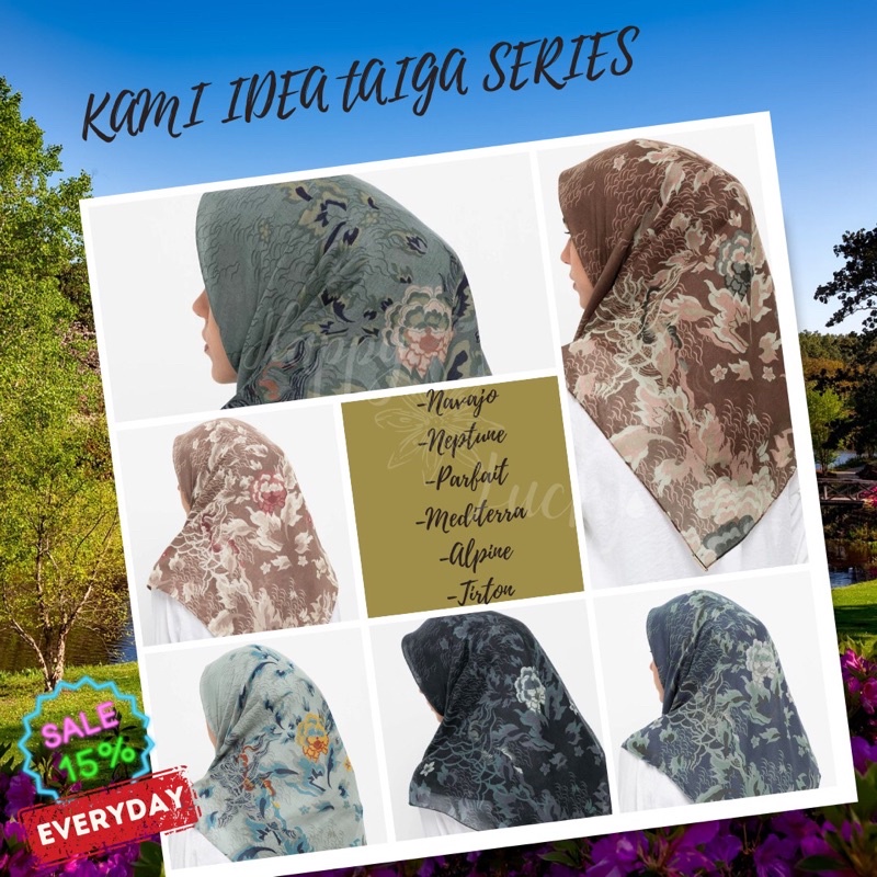Promo Kami Idea Scarf (Jilbab/Hijab) - Taiga Series - BUKAN REJECT