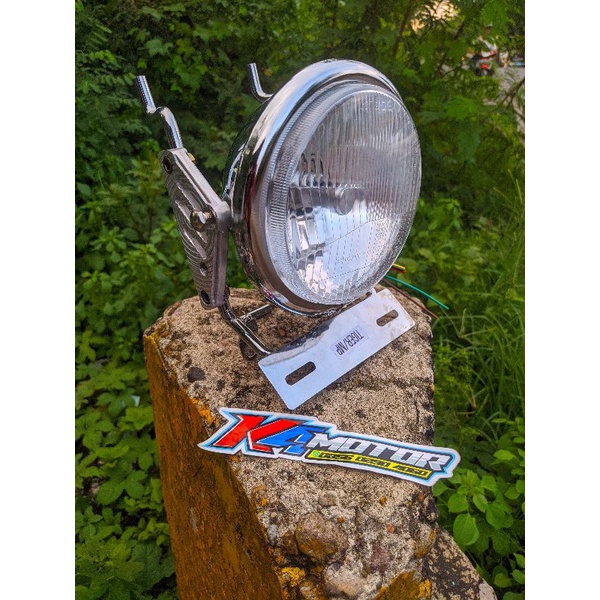 PAKET LAMPU PESEK AUTOPAL H4 LED  SET BREKET TRALIS +KUPINGAN PANGKON CNC  MEGAPRO TIGER GLPRO GL100