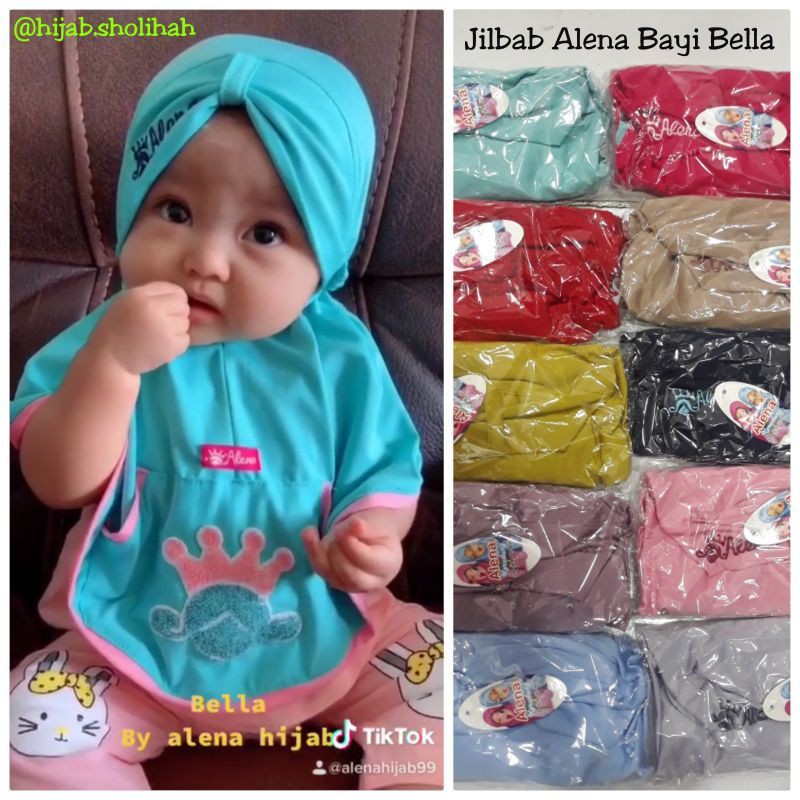 Jilbab alena anak bayi Bella