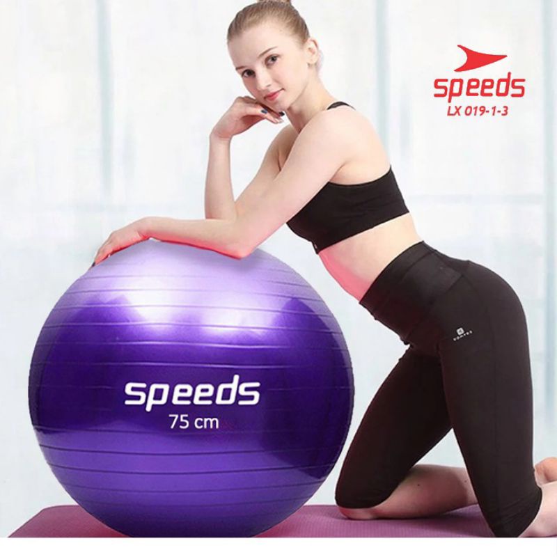 GYM BALL SPEEDS ORIGINAL (FREE POMPA)/ Gym ball bola olahraga ukuran 75cm / bola gym / bola Ibu hami