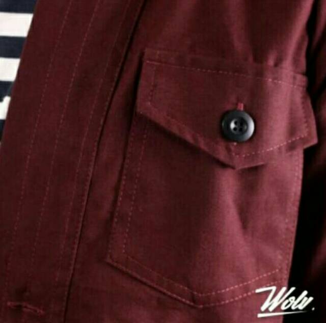 Jaket Kimono Maroon